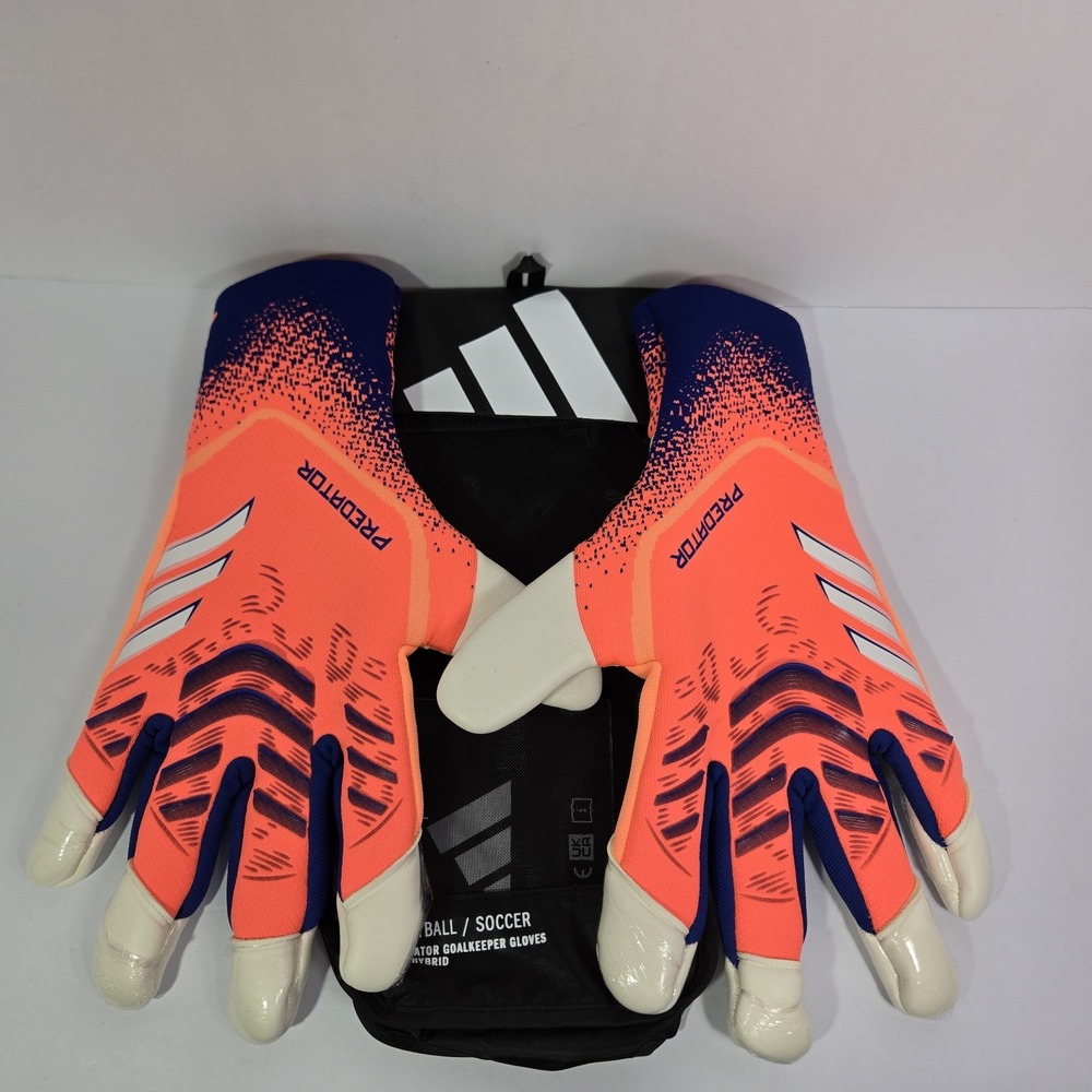 $140 Mens 12 Adidas Predator Pro Hybrid Goalkeeper Soccer Gloves JN5364